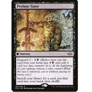 牌客窝 万智牌 渎神导师 Profane Tutor 金 黑色