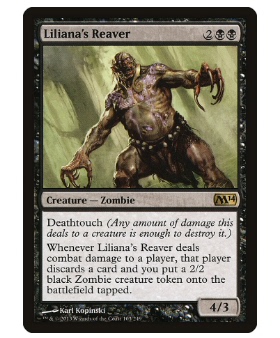 牌客窝 万智牌  莉莲娜的撕肉兽  Liliana's Reaver  金 黑
