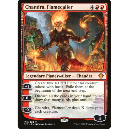 牌客窝 万智牌 召焰茜卓 Chandra, Flamecaller 秘稀 红