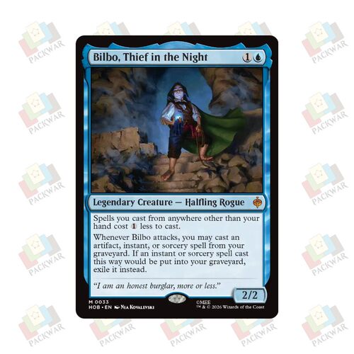 万智牌 黑夜里的贼比尔博 Bilbo, Thief in the Night 秘稀 蓝