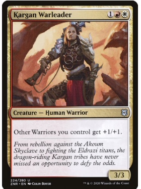 牌客窝 万智牌 卡加战领 Kargan Warleader 银 多色 闪