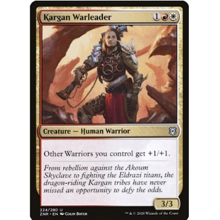 牌客窝 万智牌 卡加战领 Kargan Warleader 银 多色 闪