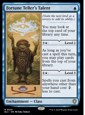 牌客窝 万智牌  占Bu师才能 Fortune Teller's Talent 金 蓝色