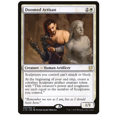 牌客窝 万智牌  注亡匠师  Doomed Artisan  金 白