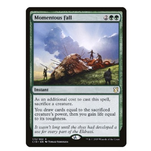 牌客窝 万智牌  重大阵亡  Momentous Fall  金 绿