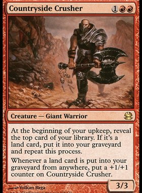 牌客窝 万智牌  乡间破坏人 Countryside Crusher 金 红色