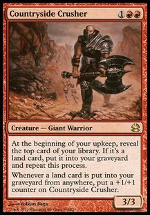 牌客窝 万智牌  乡间破坏人 Countryside Crusher 金 红色