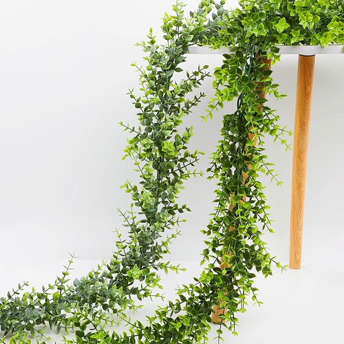 人造绿植藤蔓桉树花环尤加利藤条