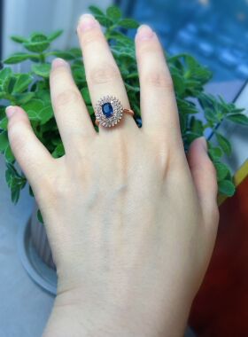 【BW宝石】皇家蓝蓝宝石戒指，带证书，全新