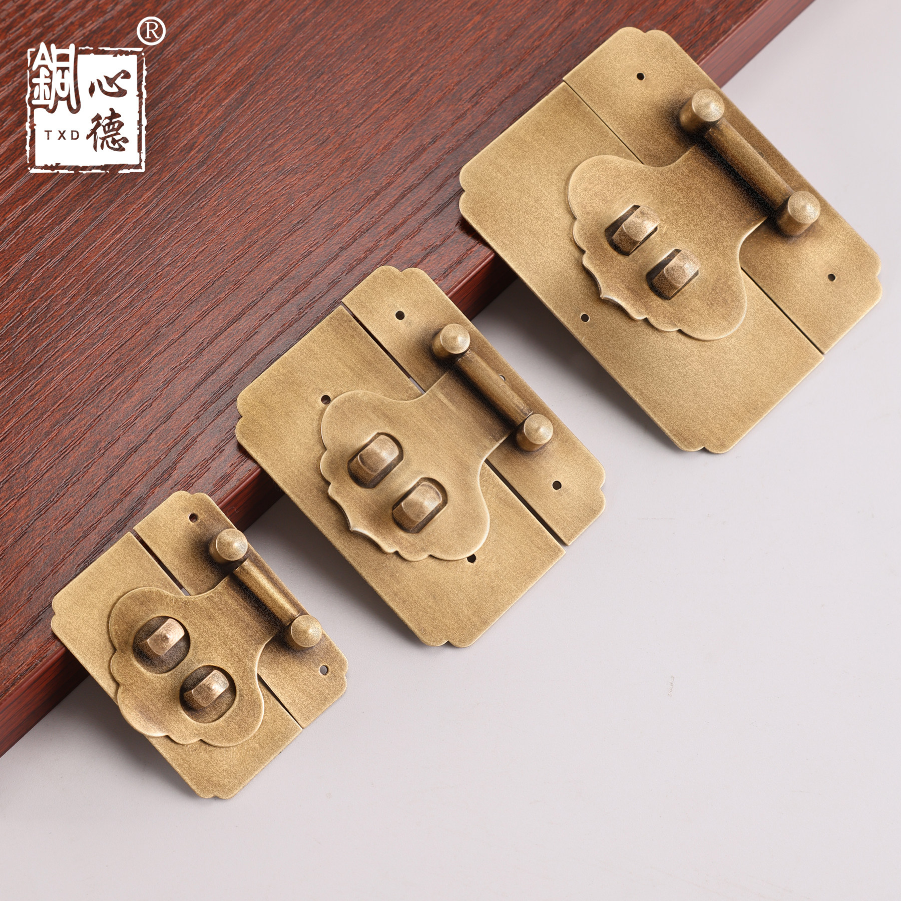 铜心德全黄铜复古锁扣搭扣箱扣樟木箱子首饰盒老式家具圆形复古锁,基础建材,家具锁/抽屉锁/柜门锁,淘宝优惠券,粉丝福利购,淘宝优惠卷