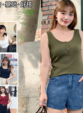 大码女装春夏200斤胖mm休闲针织打底衫遮肚显瘦T恤上衣女90129