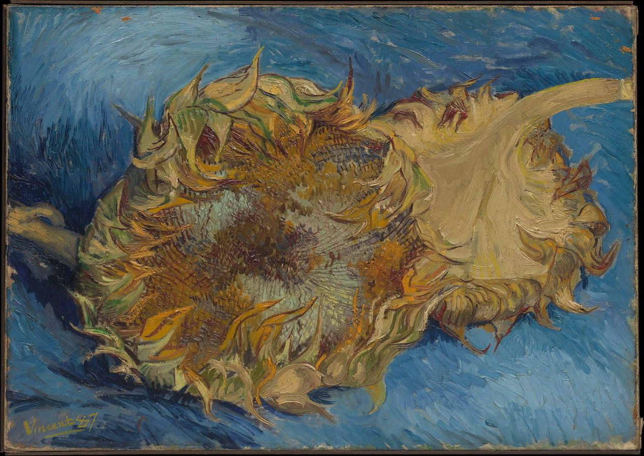 油画 客厅 装饰画 壁画 抽象油画 欧式油画名画珂罗版梵高 向日葵