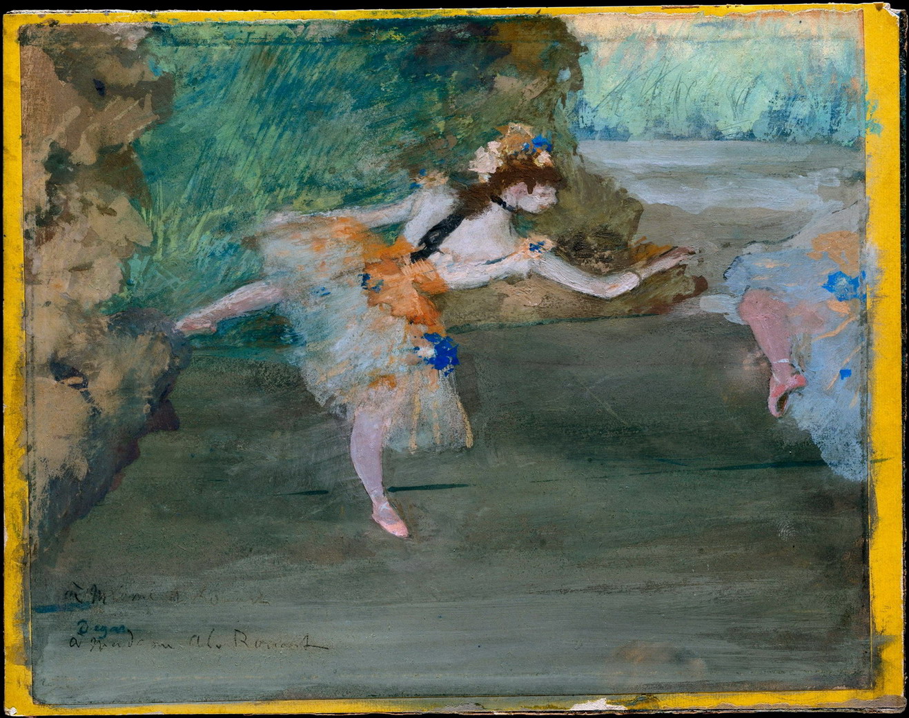 油画 电表箱玄关客厅电装饰画挂画壁画芭蕾德加 舞女舞台上的舞者