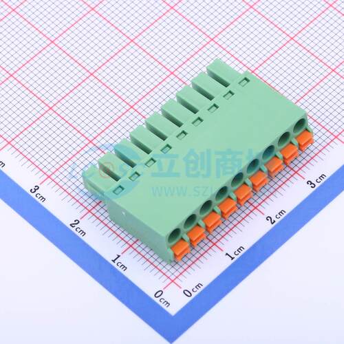 插拔式接线端子 DB2EKN-3.81-9P-GN P=3.81mm 插头 1x9P 原装正品