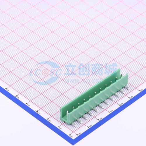 插拔式接线端子 HT508R-5.08-11P 弯插,P=5.08mm 板端/插座-开口