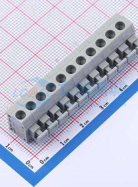 5只起 弹簧式接线端子 MX235-5.0-11P-GY01-Cu-A 插件P=5.0mm 11P