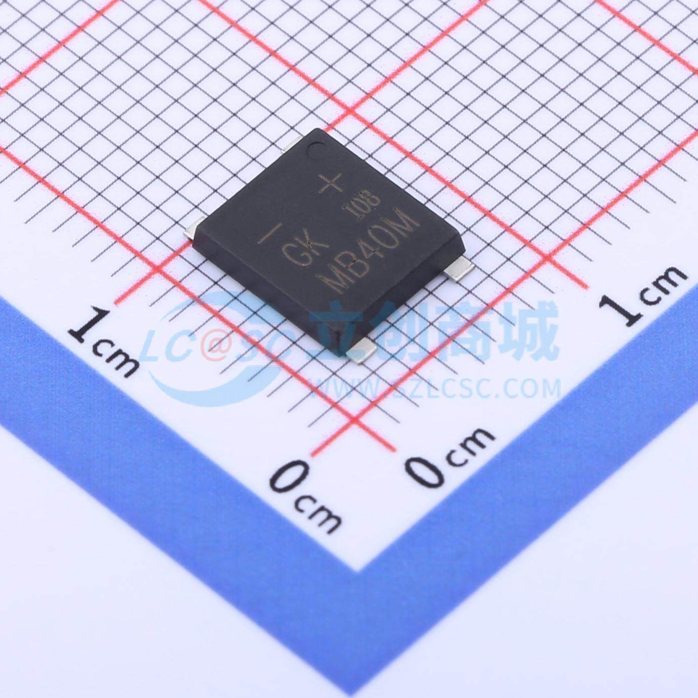 整流桥 MSB40M UMSB 1kV 4A GOODWORK(固得沃克) 电子元器件配单