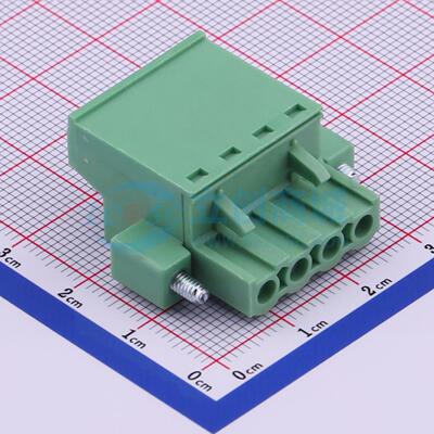 插拔式接线端子 DB2EKCM-5.08-4P-GN-S P=5.08mm 插头 1x4P 原装