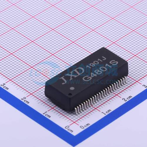 网口变压器 G4801S SMD-48P,27.8x12.3mm 双口 电子元器件配单