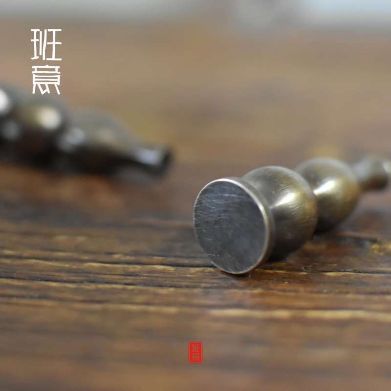 班意纯铜香插香架铜葫芦香插小水滴香座坐支架九孔线香香炉香托