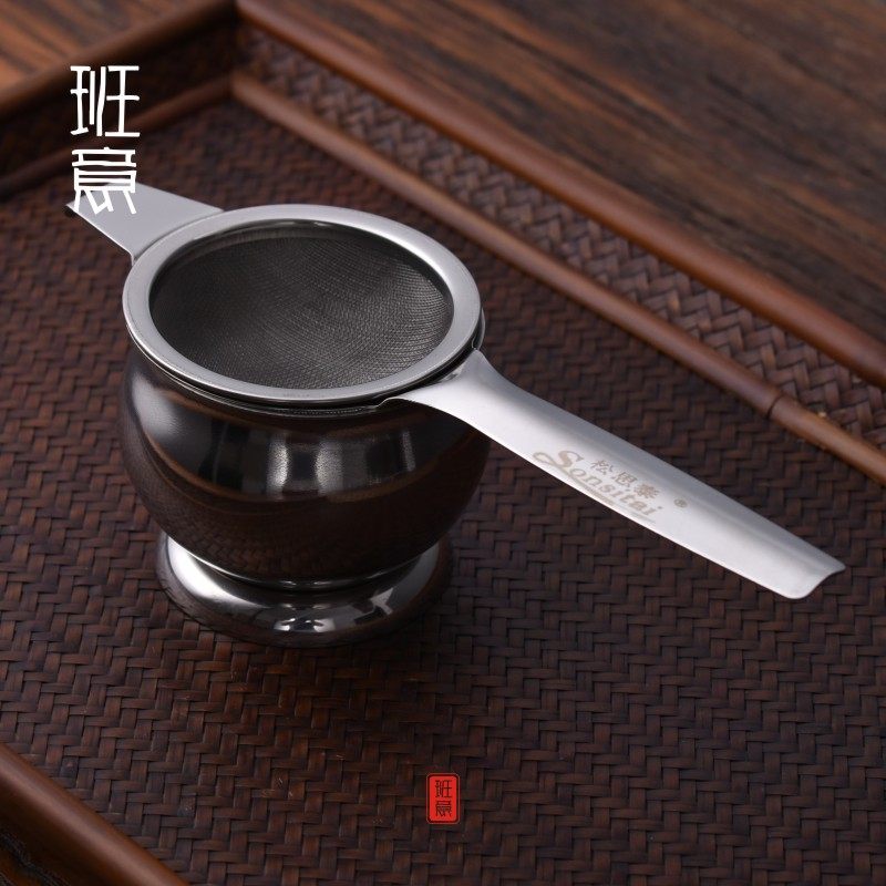 茶漏茶滤304加厚不锈钢茶漏茶叶过滤网茶漏斗滤茶器茶道配件_虎窝淘