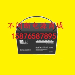 6-GFM-120-YT 精卫UPS电瓶 12V120AH 科华UPS不间断电源用蓄电池