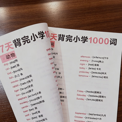 暑假练习小学英语重点语法词汇本