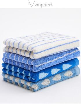 蓝色系毛巾洗脸纯棉2026新款全棉宁静夜晚吸水加厚浴巾男女士家用