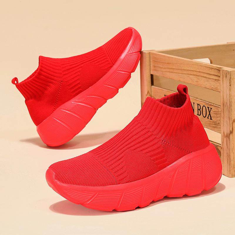 多运动走路鞋一脚蹬厚底休闲鞋