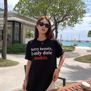 新款 大码 学院风宽松胖mm斤可穿 韩版 t恤女2026夏季 女装 纯棉短袖