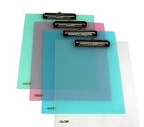 华杰文具A4透明文件夹 板夹 写字板 垫板 资料夹 H107B