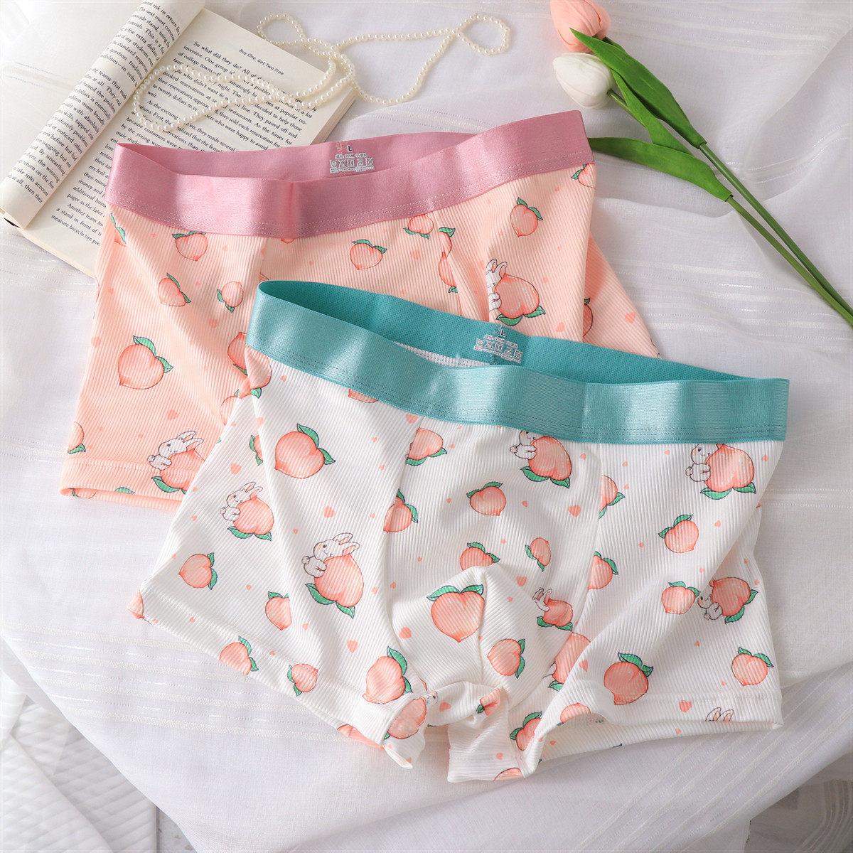 纯棉男士平角内裤可爱卡通四角裤头中腰透气裤头夏季短裤潮男蜜桃,女士内衣/男士内衣/家居服,男平角内裤,淘宝优惠券,粉丝福利购,淘宝优惠卷