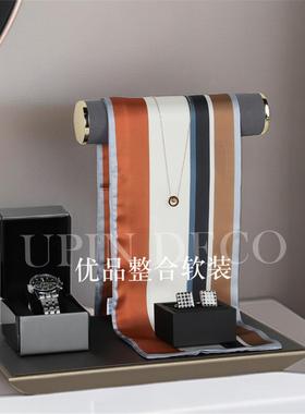 衣帽间摆件轻奢托盘道具装饰品