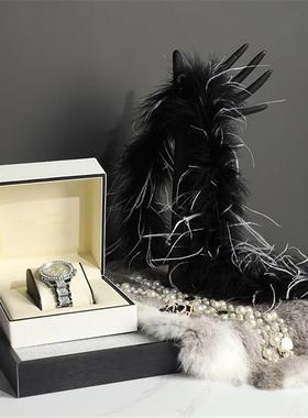 衣帽间摆件轻奢托盘道具装饰品