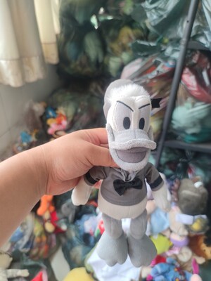 唐老鸭唐纳德复古灰白版Donald Duck毛绒玩具公仔卡通玩偶礼物