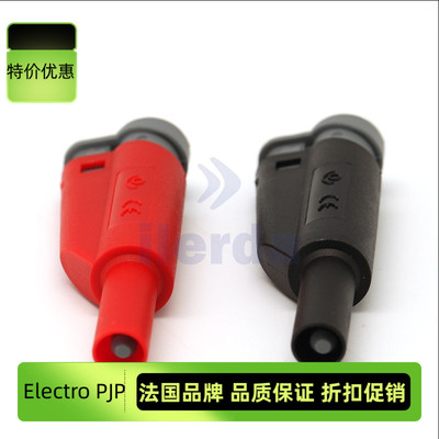 原装法国进口品牌Electro PJP 带护套免焊接 4mm香蕉插头1076/R/N