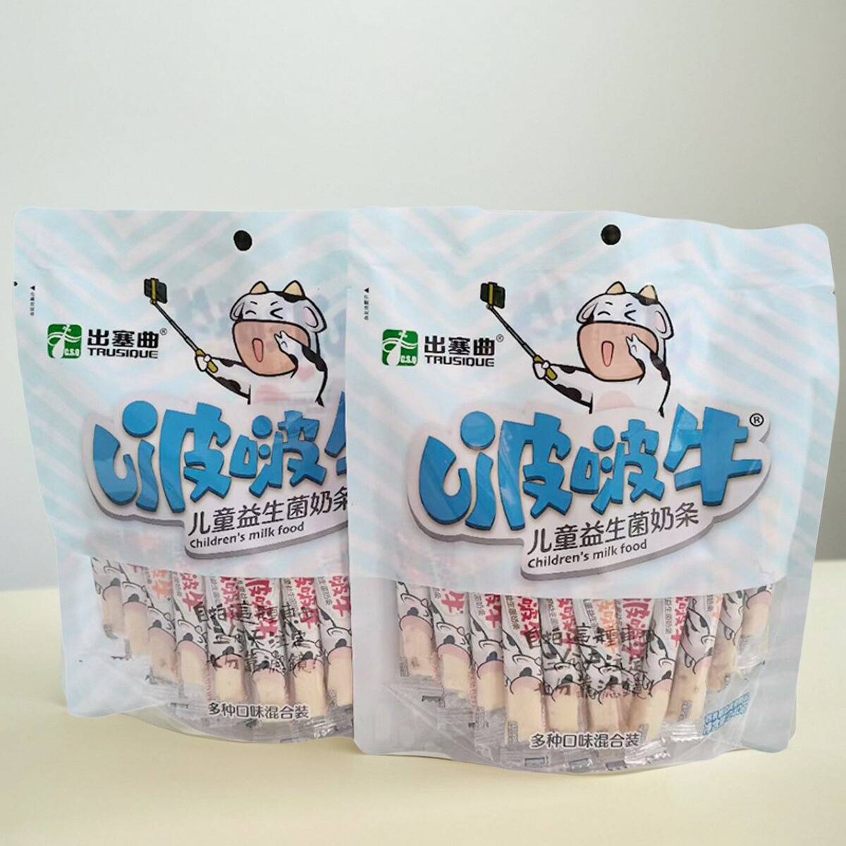 儿童益生菌牛奶条两袋更划算