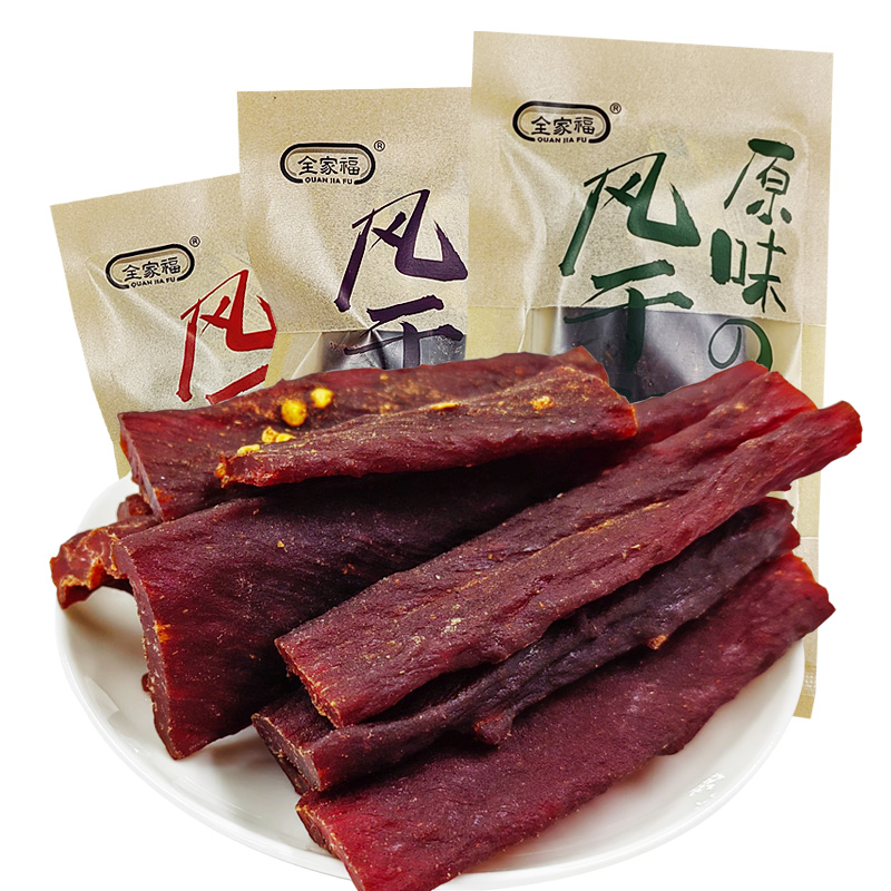 全家福风干肉手撕猪肉条原味香辣