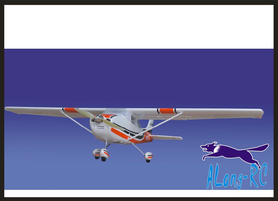 모형 항공기 - 초보자를 위한 보급형 항공기 - EPO 추락 방지 원격 제어 항공기 1.4미터 CESSNA 182 모델 트레이너