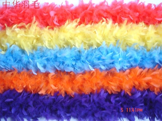 酒吧红色装饰火片加粗羽毛条80g