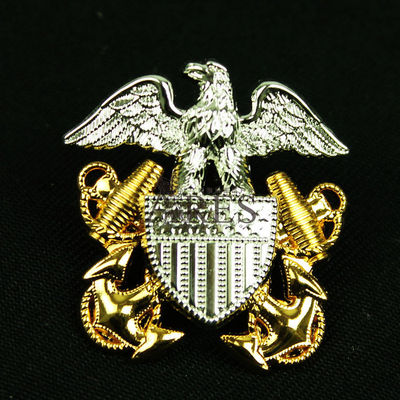 美国小帽徽船帽金属徽章usnavy