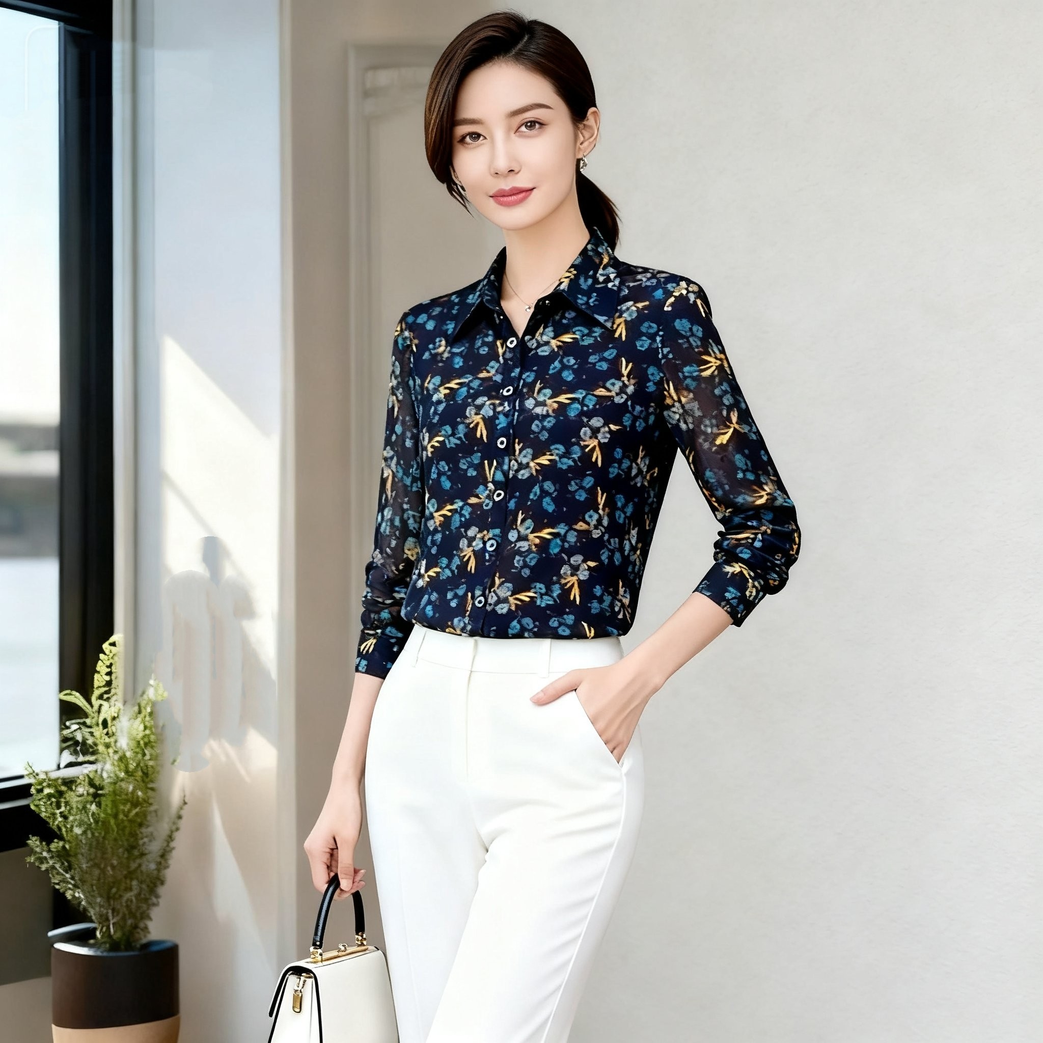 时尚中年妈妈春秋夏装2025新款长袖速干台湾纱衬衫洋气女装上衣薄,女装/女士精品,中老年女装,淘宝优惠券,粉丝福利购,淘宝优惠卷