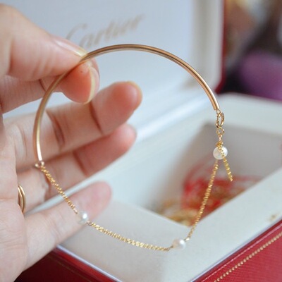 美国14K包金注金 半圆弯管护线管DIY饰品手镯手环手链项链配件