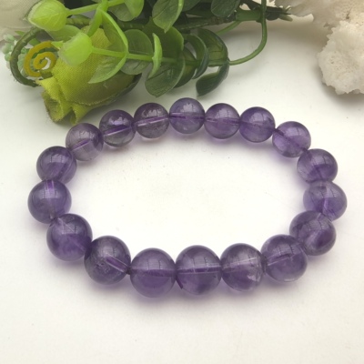 天然无优化紫水晶手链手串时尚饰品礼物送女友闺蜜一物一图A47