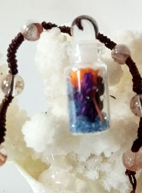 特价水晶许愿宝瓶吊坠挂件项链男女款A18