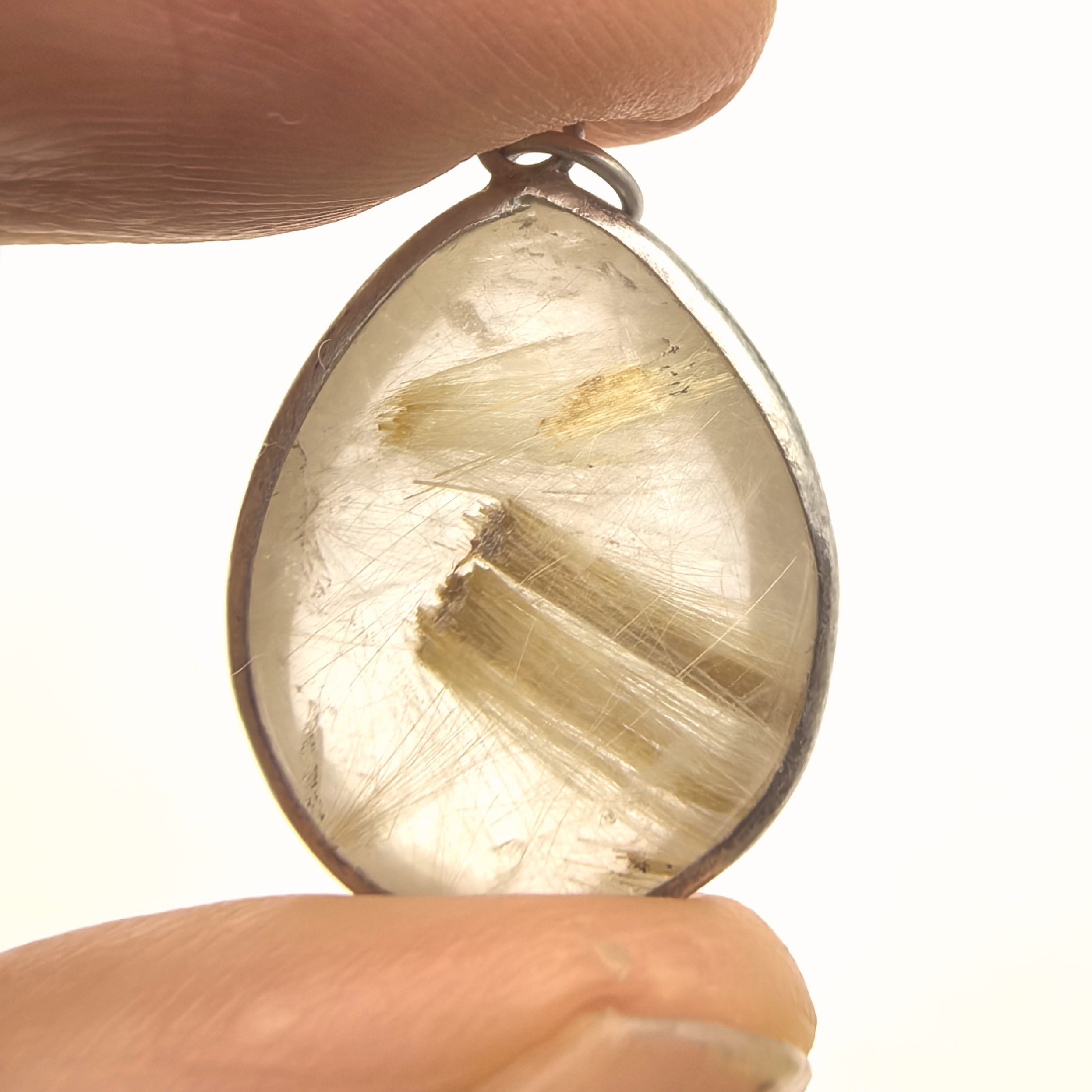 天然水晶猫眼发晶吊坠挂坠纯银包边项链坠男女一物一图A35-29,饰品/流行首饰/时尚饰品新,颈饰,淘宝优惠券,粉丝福利购,淘宝优惠卷