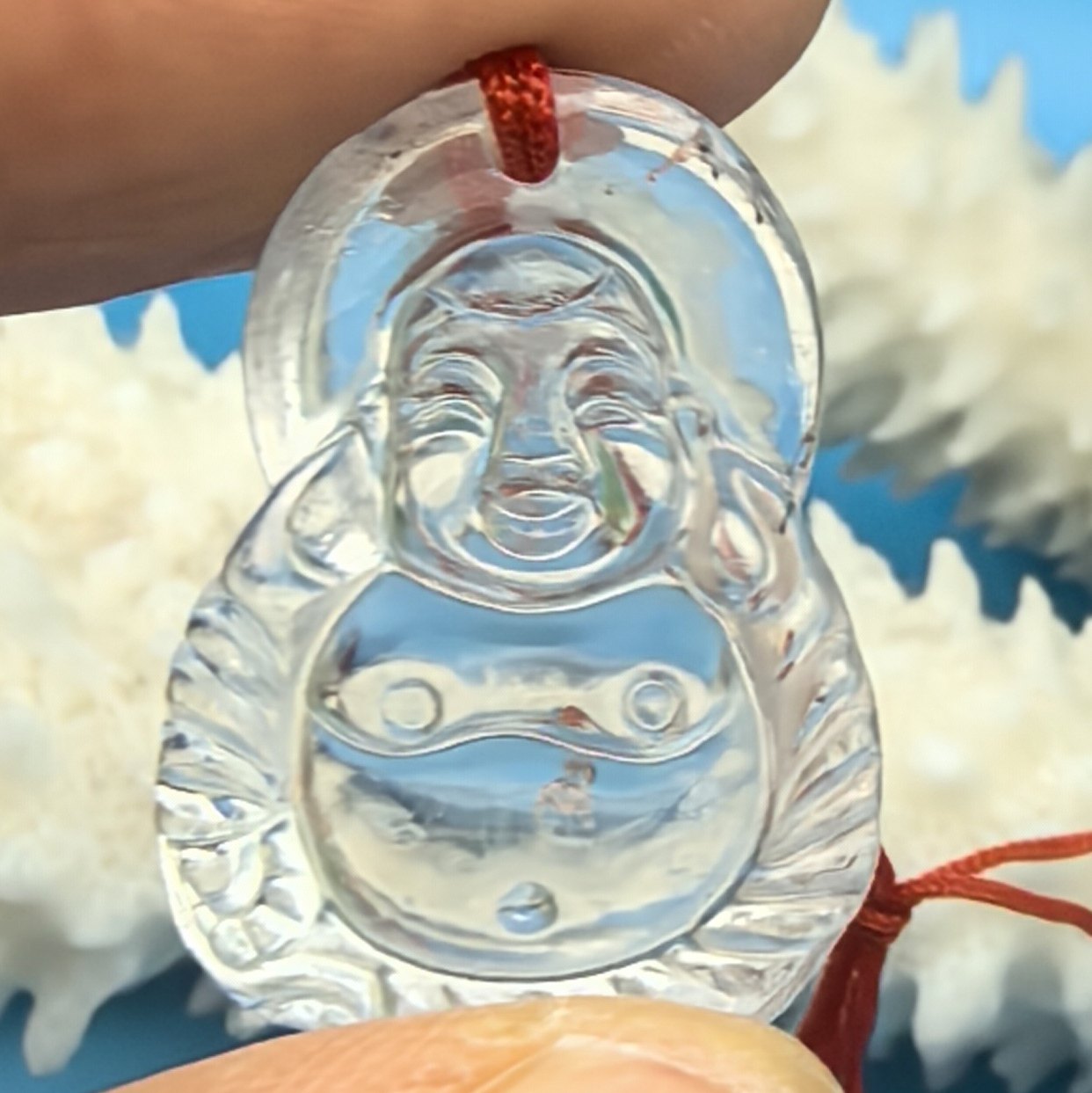 正品天然白水晶弥勒佛吊坠大肚佛挂件佛公男女礼物一物一图A32-24,饰品/流行首饰/时尚饰品新,颈饰,淘宝优惠券,粉丝福利购,淘宝优惠卷