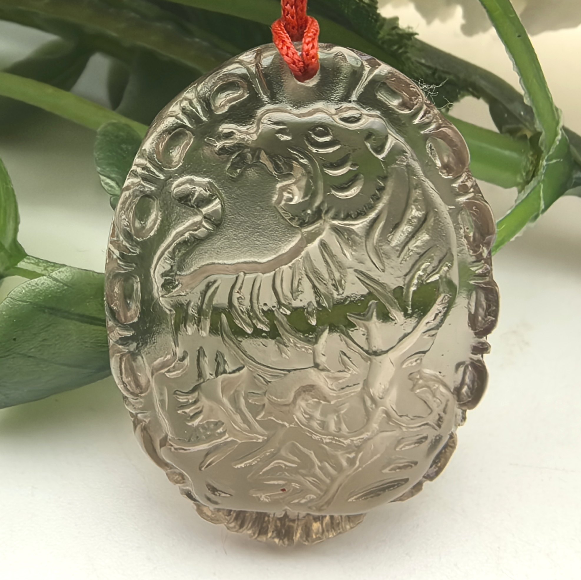 虎虎生威天然茶水晶生肖虎吊坠挂件本命年护身符一物一图A46-17,饰品/流行首饰/时尚饰品新,颈饰,淘宝优惠券,粉丝福利购,淘宝优惠卷