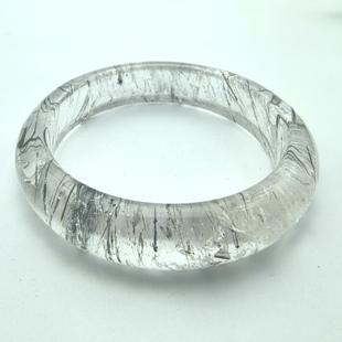 天然黑发晶手镯强运水晶手环个性张扬饰品送礼55mm一物一图A21-3