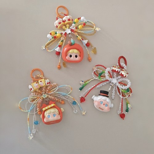 圣诞QOQO我有一个愿望串珠手机链车挂书包包挂件可爱女生闺蜜礼物